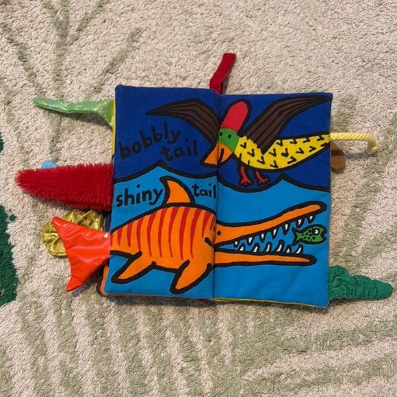 Colorful Dino Tails Soft Book - Picture 4 of 6